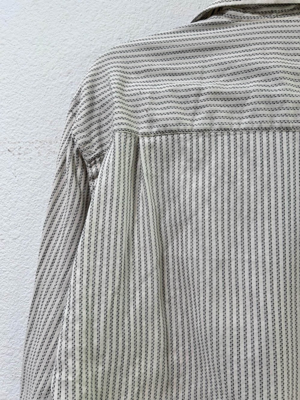 Ike Behar Long-Sleeve Striped Dress Shirt - White & Gray - Picture 12 of 16